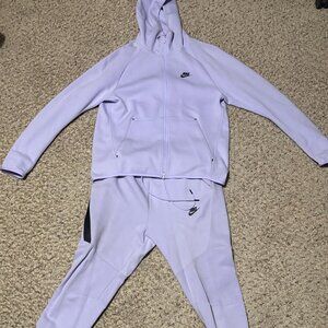 Selling full Medium Lavender Nike tech fleece two piece